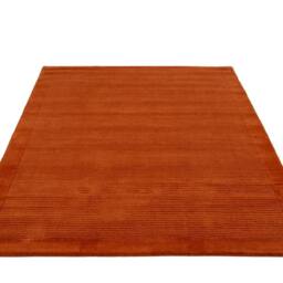 Kukoon Natural Wool Plush Deep Pile Area Rug Beige, Grey, Green in Terracotta - Size: 120 cm x 170 cm - thumbnail 3