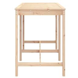 Berkfield Home Garden Table 159.5x82.5x110 cm Solid Wood Pine in Light Tan - thumbnail 5