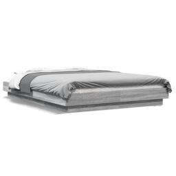 Berkfield Home Bed Frame without Mattress Grey Sonoma 140x190 cm - thumbnail 2