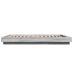 Berkfield Home Bed Frame without Mattress Grey Sonoma 140x190 cm - thumbnail 5