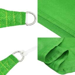 Berkfield Home Sunshade Sail 160 g/m ² Light Green 4.5x4.5 m HDPE - thumbnail 6