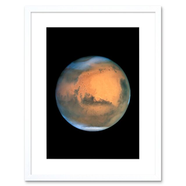 Artery8 Wall Art Print Hubble Space Astronomy Mars Near Opposition 1995-2005: 2001 Regional Dust Storm On Red Planet At Its Closest Approach To Earth - image 1