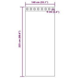 Berkfield Home Voile Curtains with Grommets 2 pcs White - thumbnail 8