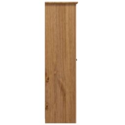 Berkfield Home 3-Door Wardrobe 118x50x171.5 cm Pine Panama Range in Brown - thumbnail 6