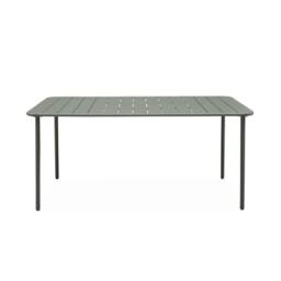 sweeek 6-8 seater rectangular steel garden table in Khaki - thumbnail 2