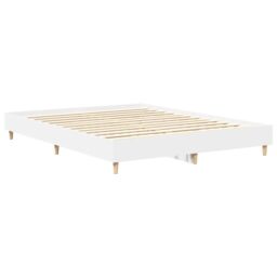 Berkfield Home Bed Frame No Mattress White 150x200 cm King Size Engineered Wood - thumbnail 7