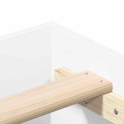 Berkfield Home Bed Frame No Mattress White 150x200 cm King Size Engineered Wood - thumbnail 8
