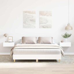 Berkfield Home Bed Frame No Mattress White 150x200 cm King Size Engineered Wood