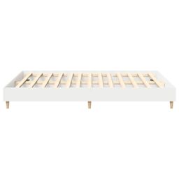 Berkfield Home Bed Frame No Mattress White 150x200 cm King Size Engineered Wood - thumbnail 6