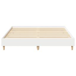 Berkfield Home Bed Frame No Mattress White 150x200 cm King Size Engineered Wood - thumbnail 5