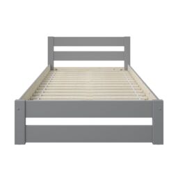 Noomi Tera Solid Wood Small Double Bed in Grey - thumbnail 4