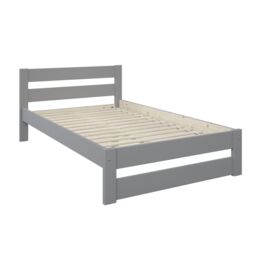 Noomi Tera Solid Wood Small Double Bed in Grey - thumbnail 3