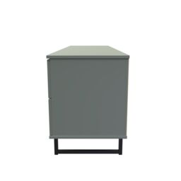 Ready Assembled 2 U Fuji 2 Drawer 2 Door Wide Sideboard (Ready Assembled) in Pale Green - thumbnail 2