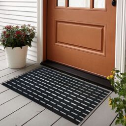 Nicoman PVC Duckboard Anti Slip Shower Mat Bath Mat 61cm x 43cm in Black - Size: 61 cm x 43 cm - thumbnail 4