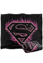 Warner Brothers Superman Logo Officially Licensed Silky Touch Super Soft Throw Blanket 152 x 127 cm in White - thumbnail 2