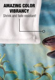 JQ Licensing Provoked Musky Fishing Silky Touch Super Soft Throw Blanket 152 X 127 cm in White - thumbnail 4