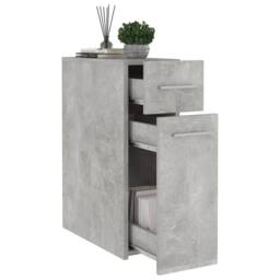 Berkfield Home Apothecary Cabinet Concrete Grey 20x45.5x60 cm Engineered Wood - thumbnail 4
