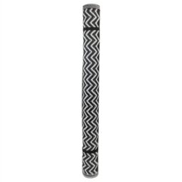 JVL Lightweight Reversible Plastic Woven Outdoor Rug, 120x170cm, ZigZag in Black - Size: 120 x 180 cm - thumbnail 9