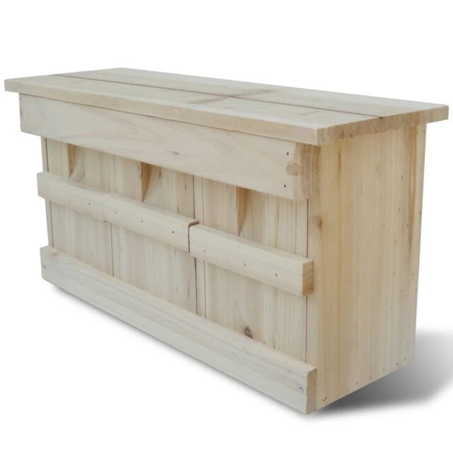 Berkfield Home Sparrow Nesting Box 44 x 15.5 x 21.5 cm in Brown - image 1
