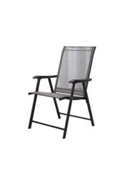 Garden Sanctuary 4-Seater Square Garden Tempered Glass Patio Dining Table Set in Black - thumbnail 5