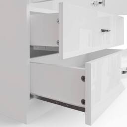 FWStyle Chilton 2 Piece Gloss White Complete Nursery Bedroom Furniture Set - thumbnail 2