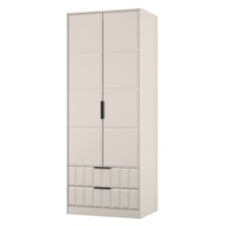 Ready Assembled 2 U Seattle 2 Door Robe 2 Drawer Robe (Ready Assembled) in Taupe - Size: Large - thumbnail 4