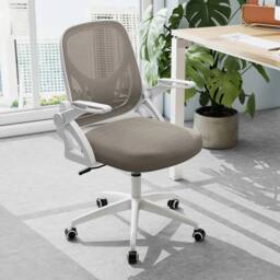 Kelvenix Grey Office Chair Swivel Mesh Desk Chair Adjustable Height - Size: 0.6m2 - thumbnail 3