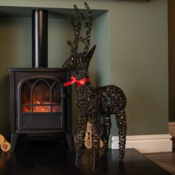 Samuel Alexander Light up Brown Christmas Reindeer with 100 Warm White LEDs