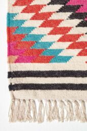 Homescapes Manila Handwoven Patterned Kilim Wool Hall Runner, 66 x 200 cm - Size: 66 cm x 200 cm - thumbnail 3