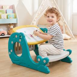 CASART Convertible Kids Activity Table Set Angle-Adjustable Toddler Easel - thumbnail 3