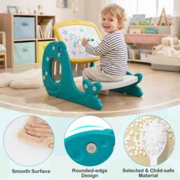 CASART Convertible Kids Activity Table Set Angle-Adjustable Toddler Easel - thumbnail 7
