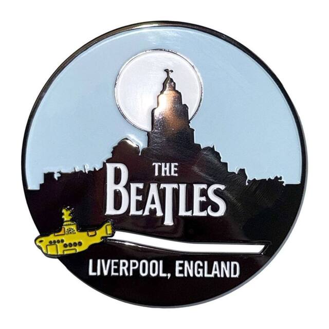 The Beatles Liverpool Skyline & Yellow Submarine Fridge Magnet - image 1