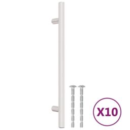 Berkfield Home Cabinet Handles 10 pcs Silver 160 mm Stainless Steel - thumbnail 2