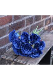 KDMD Rose Bundle Blue Artificial Flowers - thumbnail 1