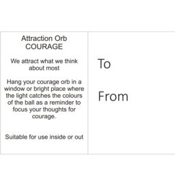 Sienna Glass Attraction Orb Courage in Silver - thumbnail 3