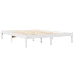 Berkfield Home Bookcase Bed without Mattress White 120x200 cm Solid Wood Pine - Size: Small Double - thumbnail 7