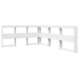 Berkfield Home Bookcase Bed without Mattress White 120x200 cm Solid Wood Pine - Size: Small Double - thumbnail 6