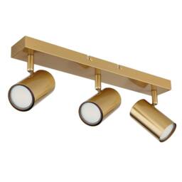 Netlighting Robby Ceiling Spotlight Bar Gold Colours Brushed 3x GU10 - thumbnail 2