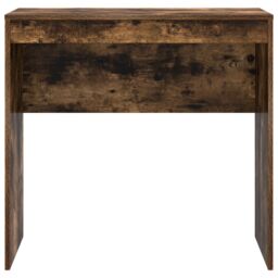 Berkfield Home Writing Desk Smoked oak Engineered wood Compact Writing Desk in Brown - thumbnail 4