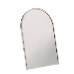Sophia Nickle Plated Steel Mirror Small in Silver - thumbnail 1