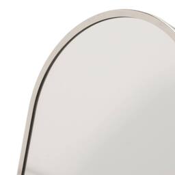 Sophia Nickle Plated Steel Mirror Small in Silver - thumbnail 4
