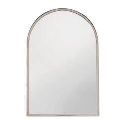 Sophia Nickle Plated Steel Mirror Small in Silver - thumbnail 3