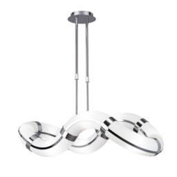 Netlighting Guss Telescopic GU10 8 Light L1SGU10 Oval Curved Polished Chrome in Grey - thumbnail 1