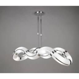 Netlighting Guss Telescopic GU10 8 Light L1SGU10 Oval Curved Polished Chrome in Grey - thumbnail 2