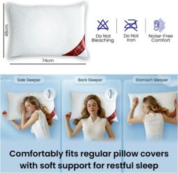GAVENO CAVAILIA Duck Feather Pillow in White - thumbnail 3