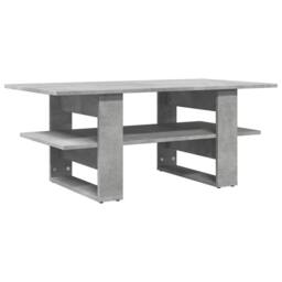 Berkfield Home Coffee Table Concrete Grey 102x55x42 cm Engineered Wood - Size: 102 x 55 x 42 cm - thumbnail 5