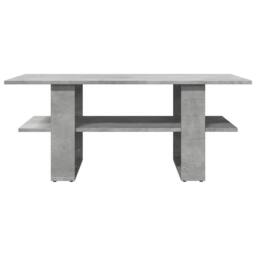 Berkfield Home Coffee Table Concrete Grey 102x55x42 cm Engineered Wood - Size: 102 x 55 x 42 cm - thumbnail 3