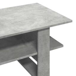 Berkfield Home Coffee Table Concrete Grey 102x55x42 cm Engineered Wood - Size: 102 x 55 x 42 cm - thumbnail 6