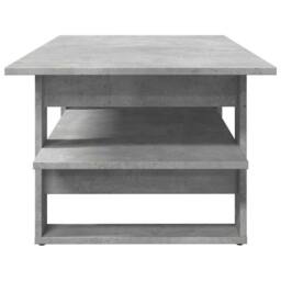 Berkfield Home Coffee Table Concrete Grey 102x55x42 cm Engineered Wood - Size: 102 x 55 x 42 cm - thumbnail 4