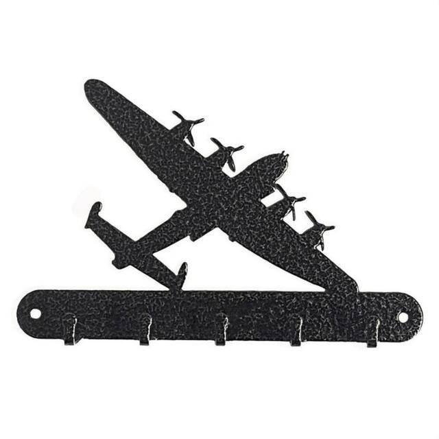 Poppyforge Lancaster Key Holder - No Text - L15 x H9 cm - Antique Black - image 1